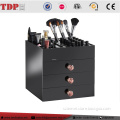 large black acrylic cosmetic makeup organizer with lipstick holder